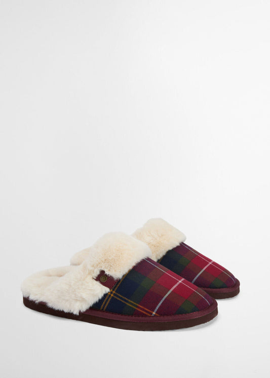 Claudia Tartan Mule Slippers