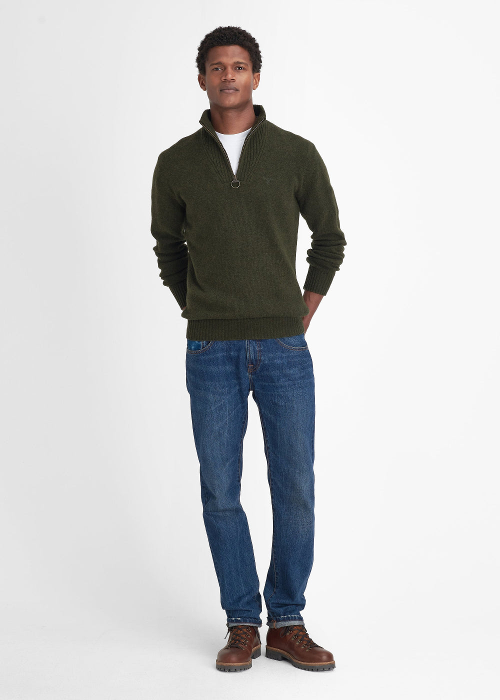 Essential Lambswool Half Zip Jumper