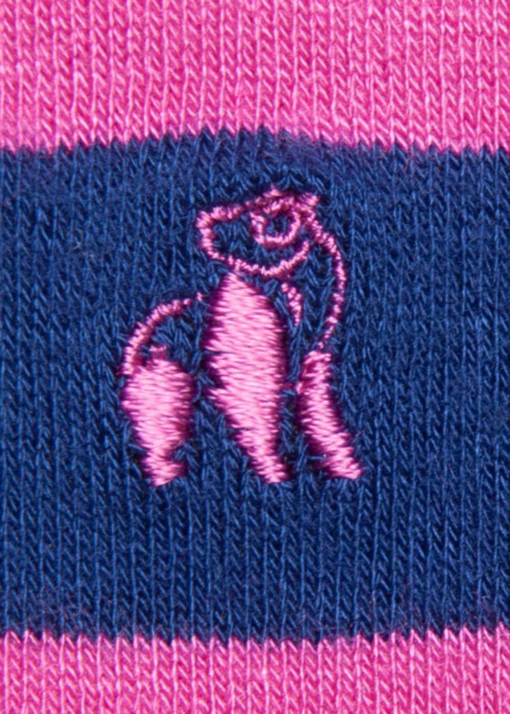 Rich Pink Striped Bamboo Socks