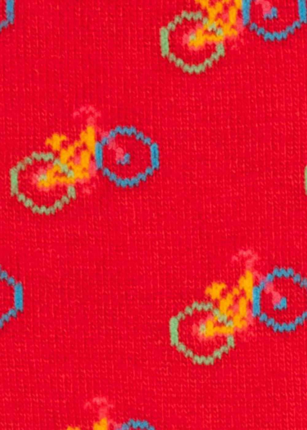 Red Bicycle Bamboo Socks