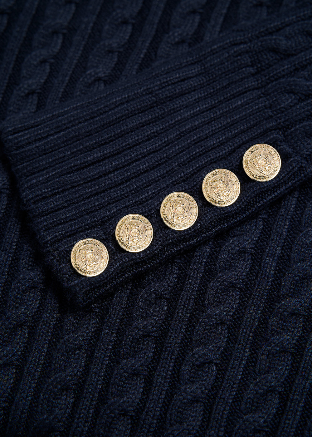 Seattle Roll Neck Cable Knit