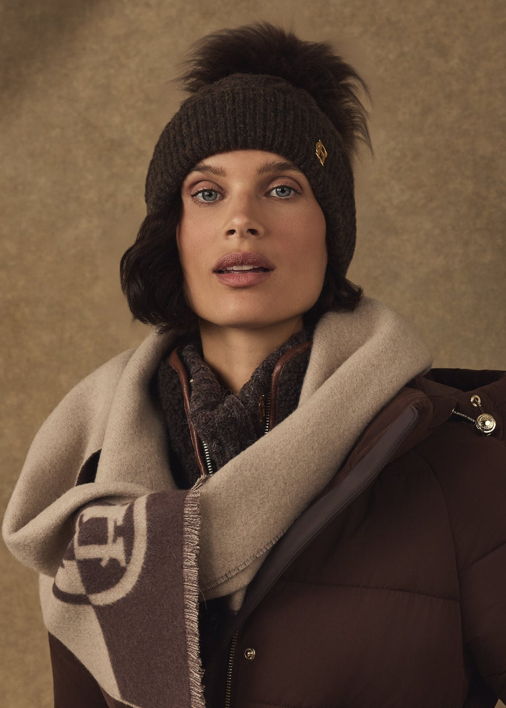 Sloane Cable Bobble Hat