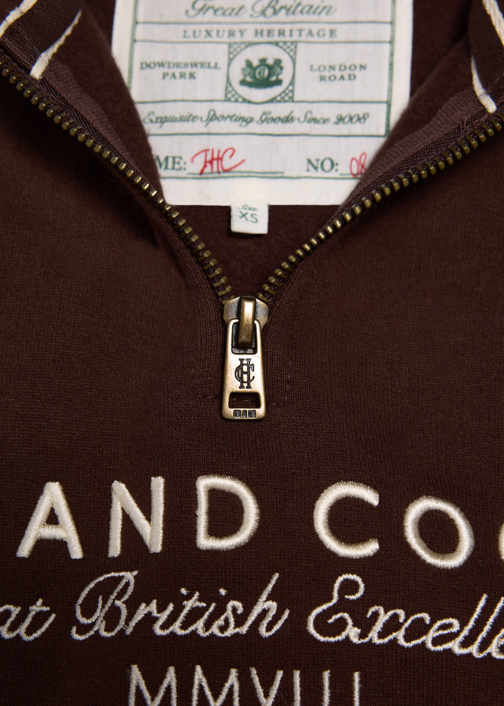 Sporting Goods Zip Henley