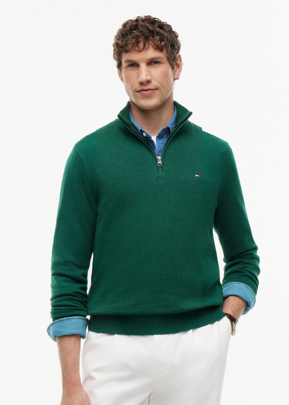 Pima Organic Cotton Cashmere Half Zip