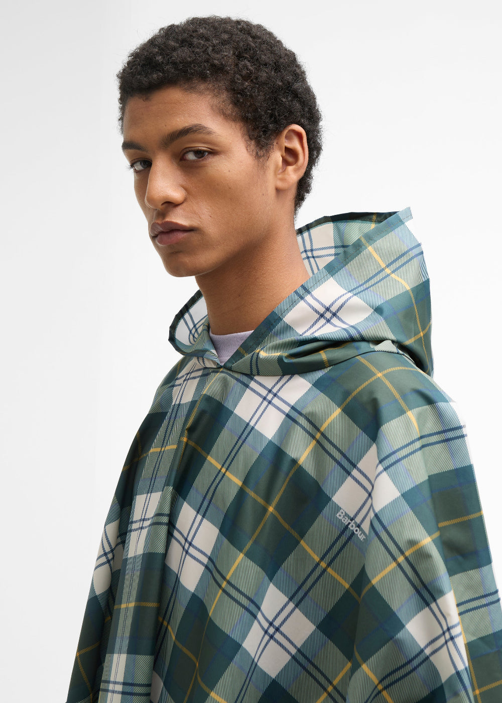 Showerproof Tartan Poncho
