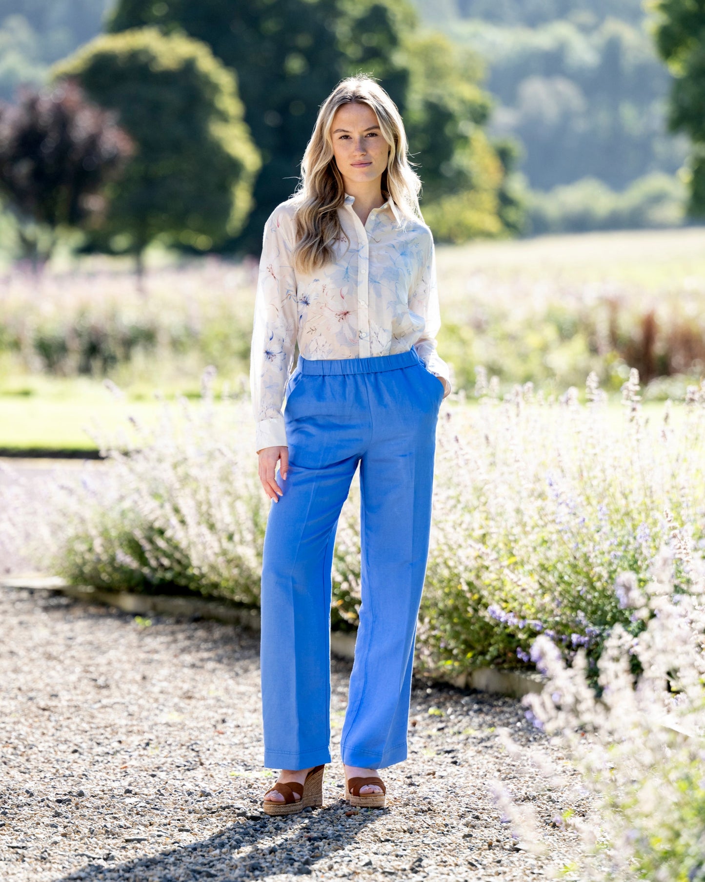 Floral Print Cotton Silk Shirt