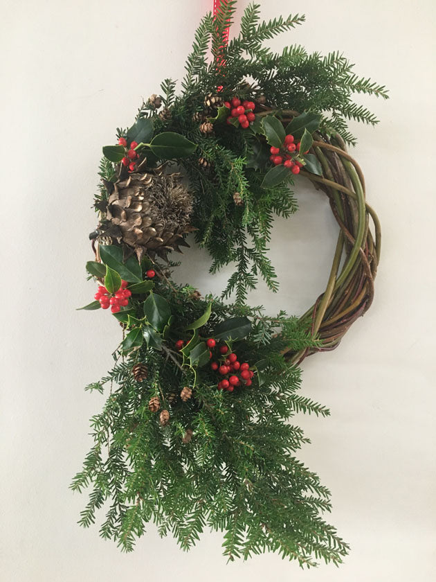 How to Make a Willow Christmas Wreath Humes Outfitters