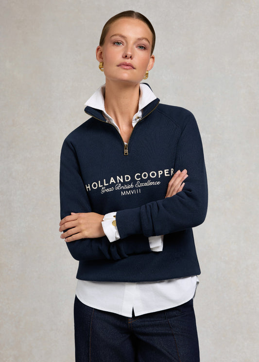 Sporting Goods Zip Henley