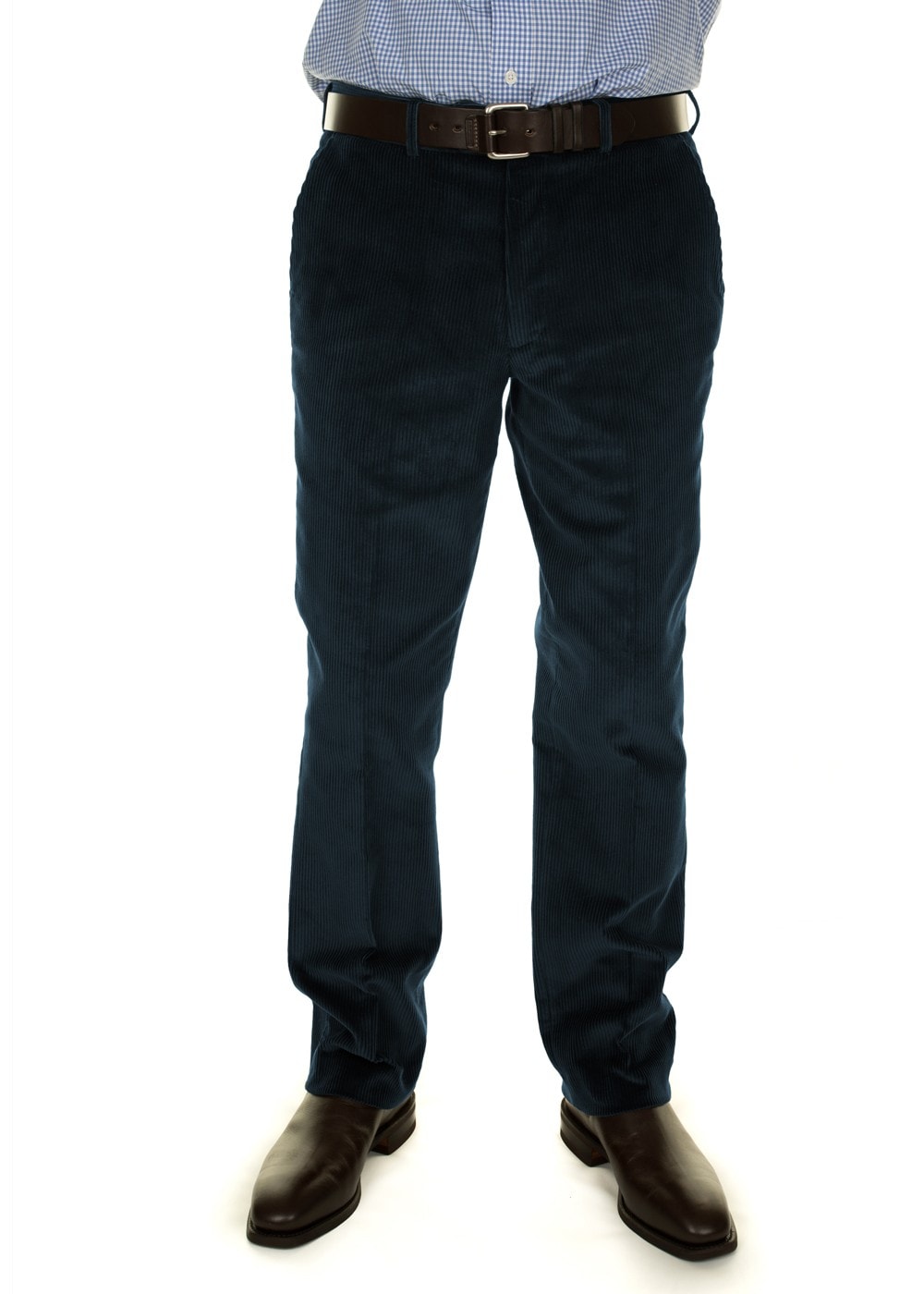Warwick Cord Trousers - Navy - 1