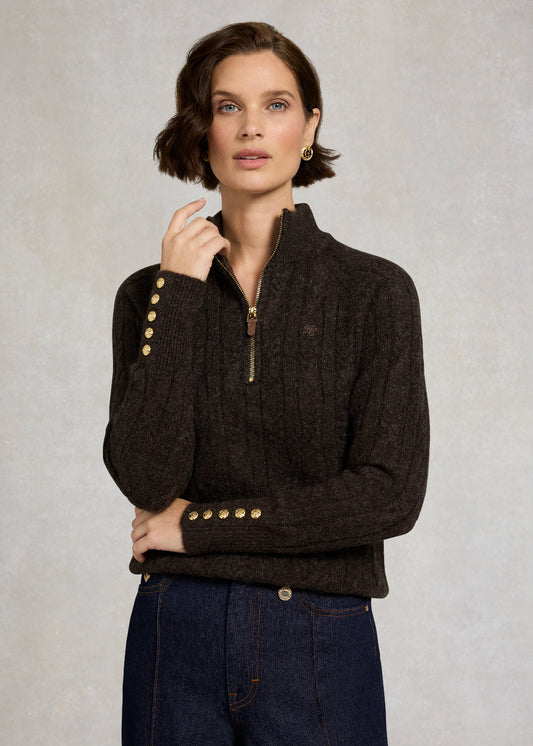 Bridget Quarter Zip Knit