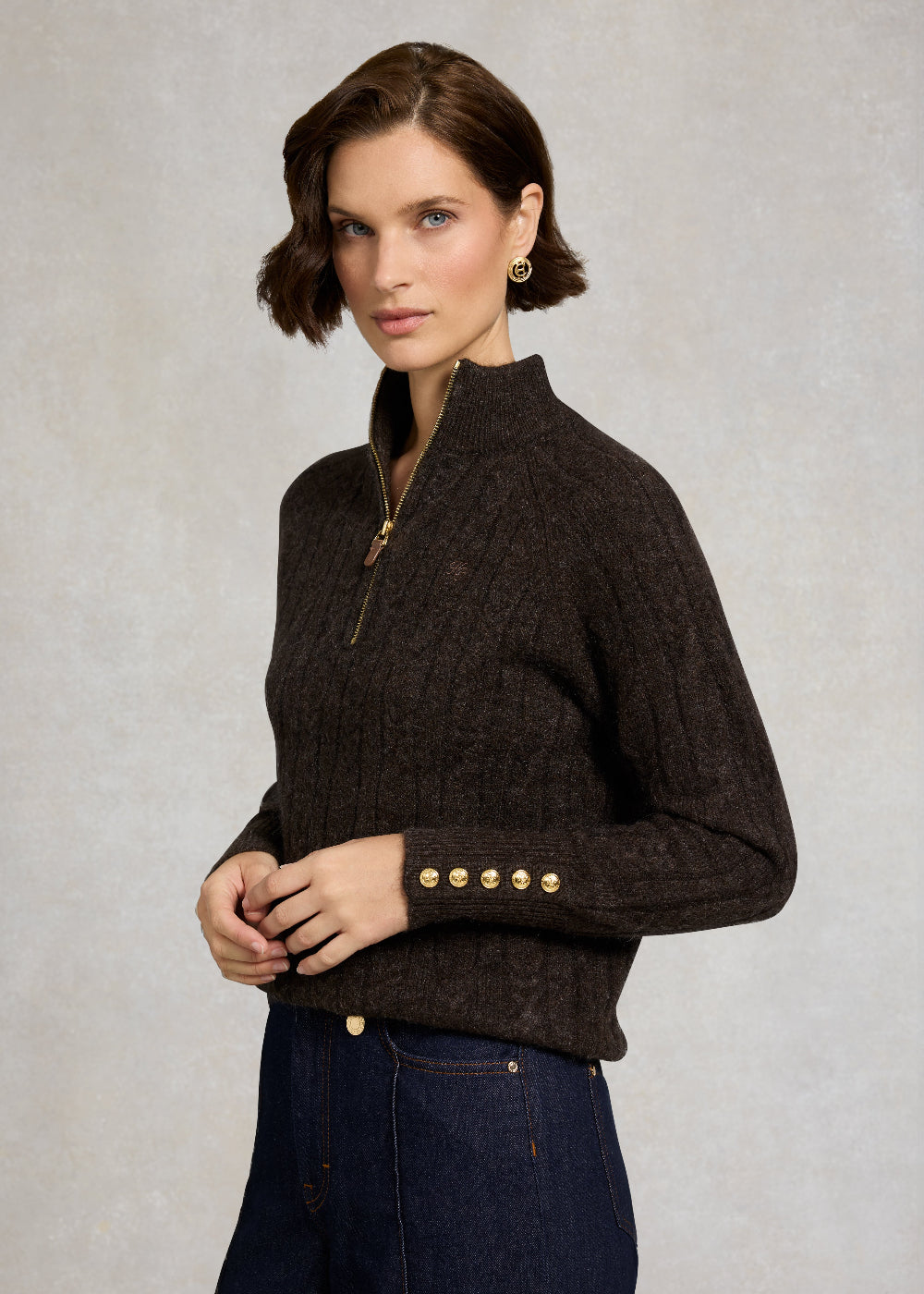 Bridget Quarter Zip Knit