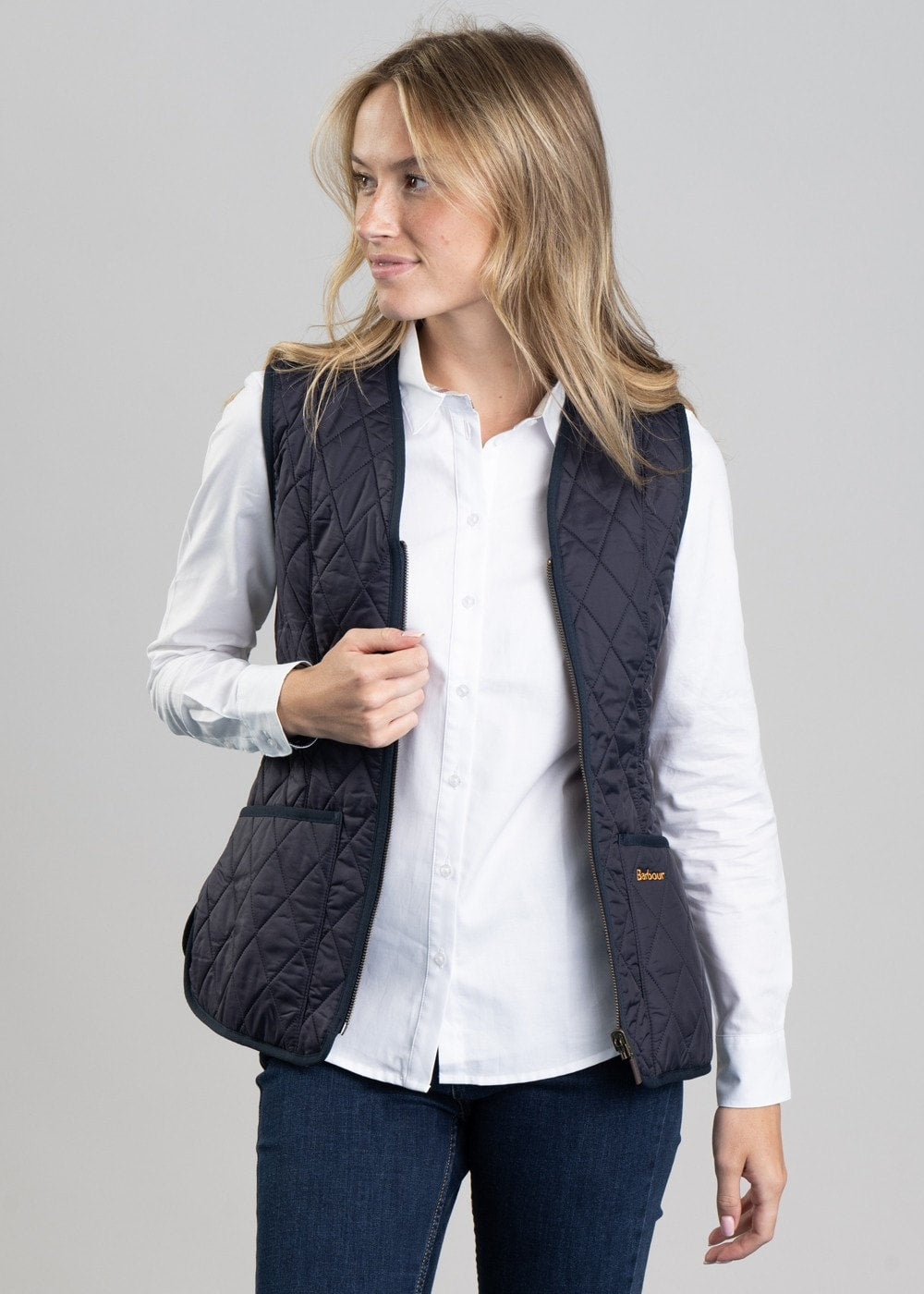 Barbour Fleece Betty Liner – Navy – Humes Outfitters