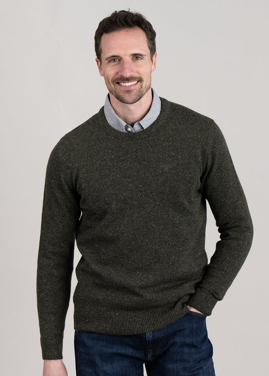 Tisbury Crew Neck - Dark Seaweed - 0