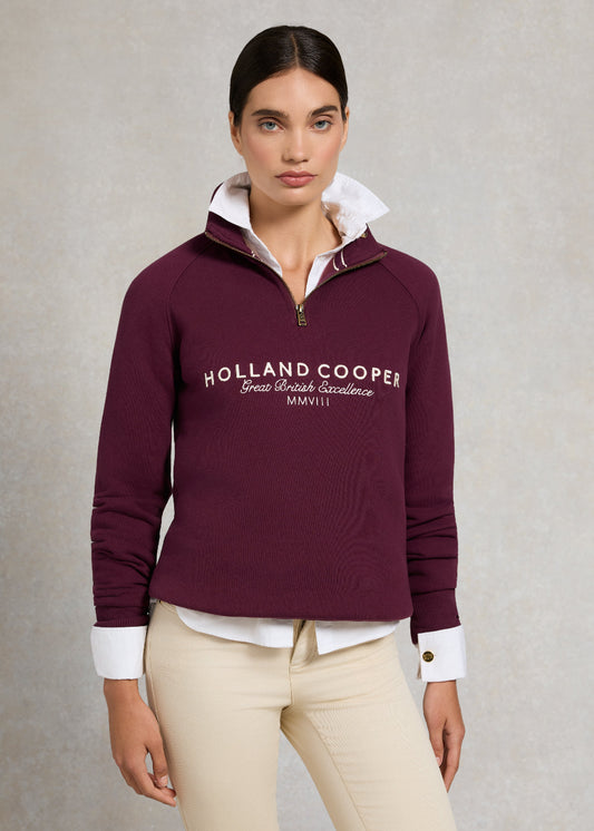 Sporting Goods Zip Henley