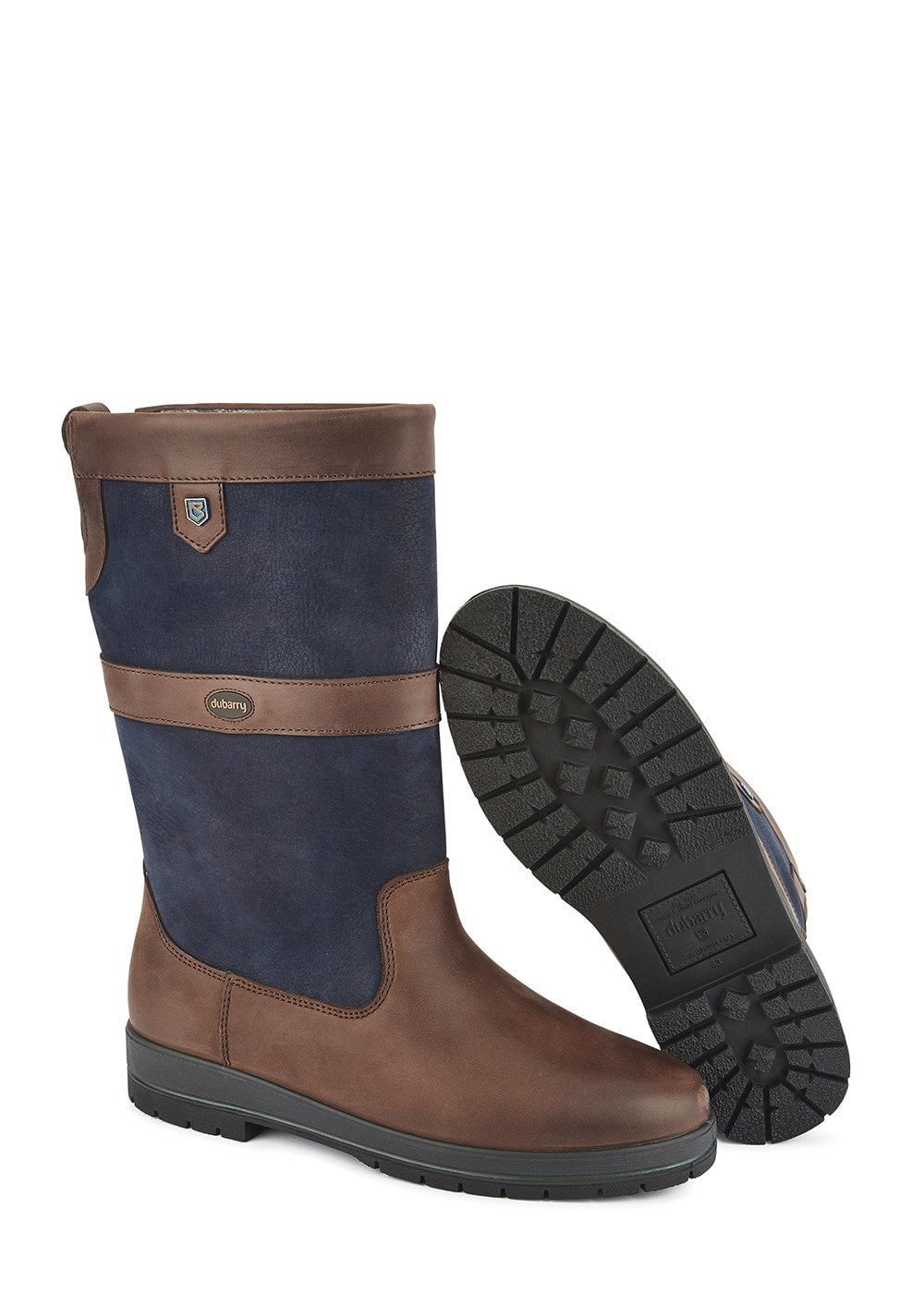 Dubarry Kildare Extrafit -Stiefel Marine und Brown Humes