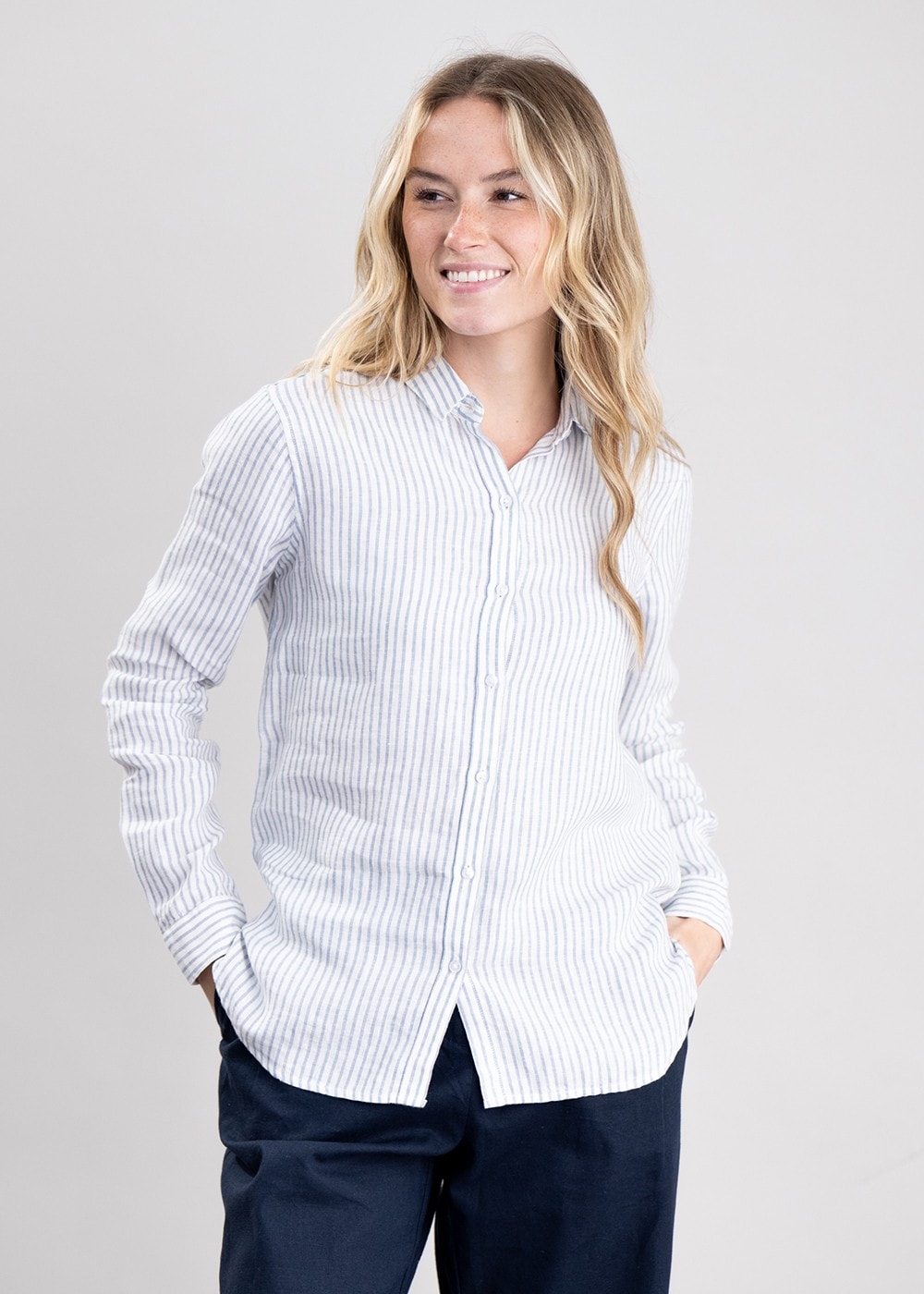 Marine Shirt - Chambray Stripe - 1