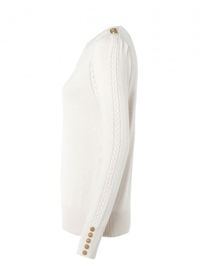 Bibury Crew Neck Knit - Almond