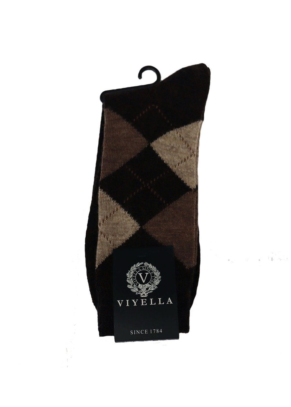 Argyle Socks - Brown - 1