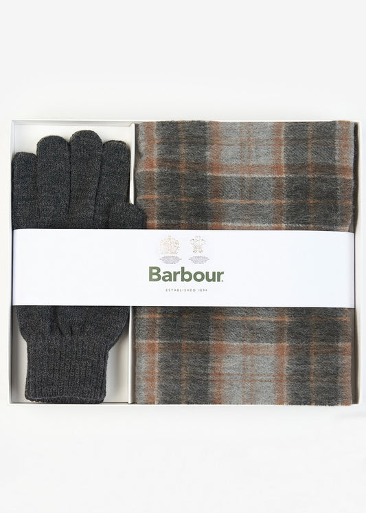Tartan Scarf & Glove Gift Set - Greystone - 0