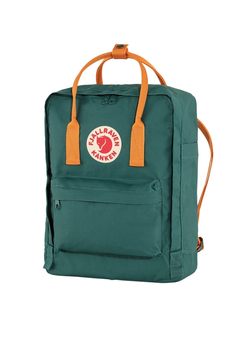 Kanken Backpack - Arctic Green and Spicy Orange - 0