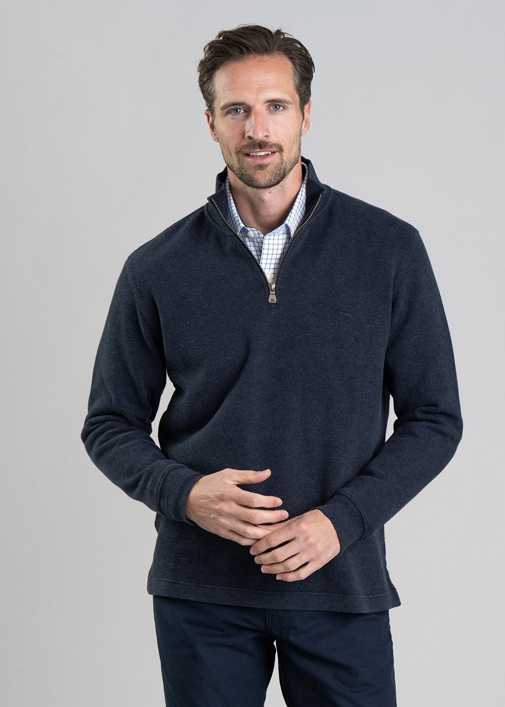 Alton Ave 1/4 Zip Neck - Ink - 0