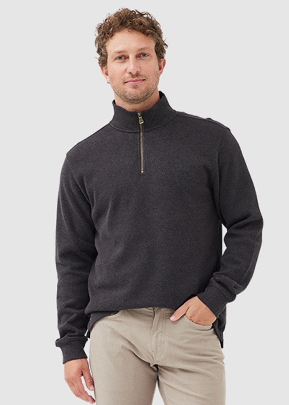 Alton Ave 1/4 Zip Neck - Mud - 0
