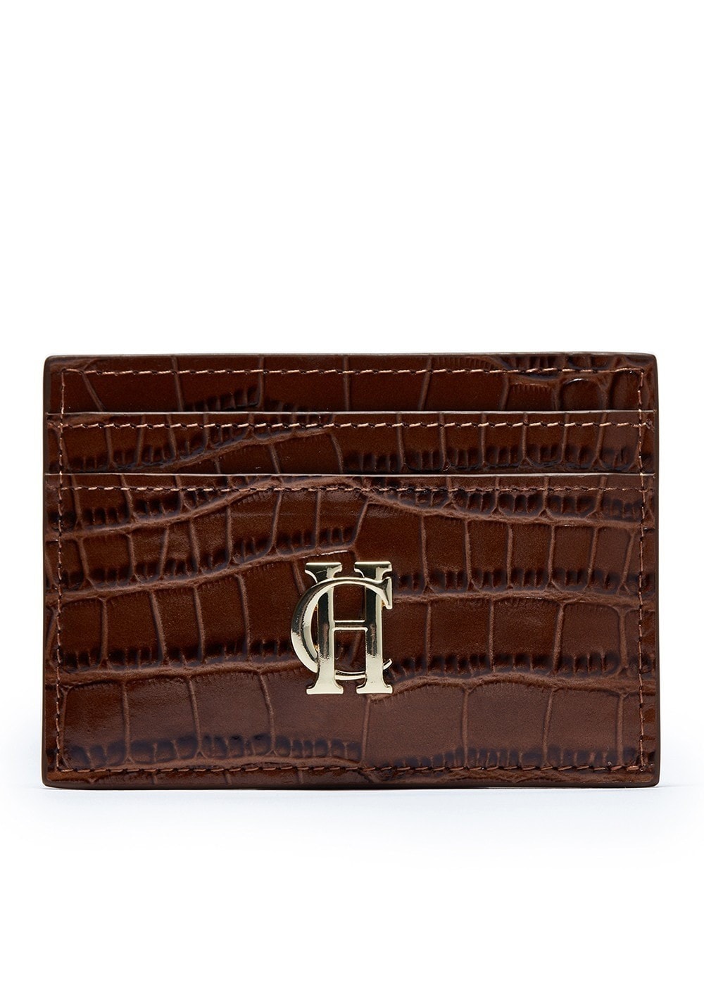 Chelsea Card Holder - Tan Croc - 0