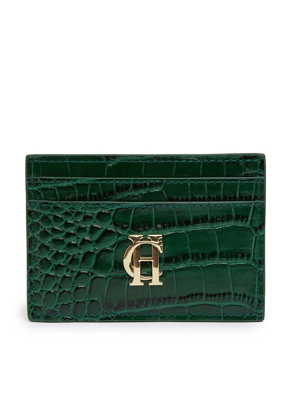 Chelsea Card Holder - Emerald Croc - 0