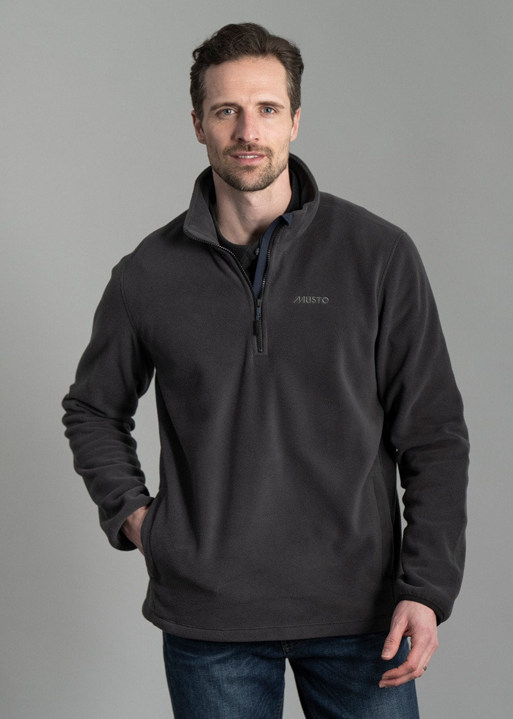 Musto Snug Fleece – Navy – Humes Outfitters - Main Image