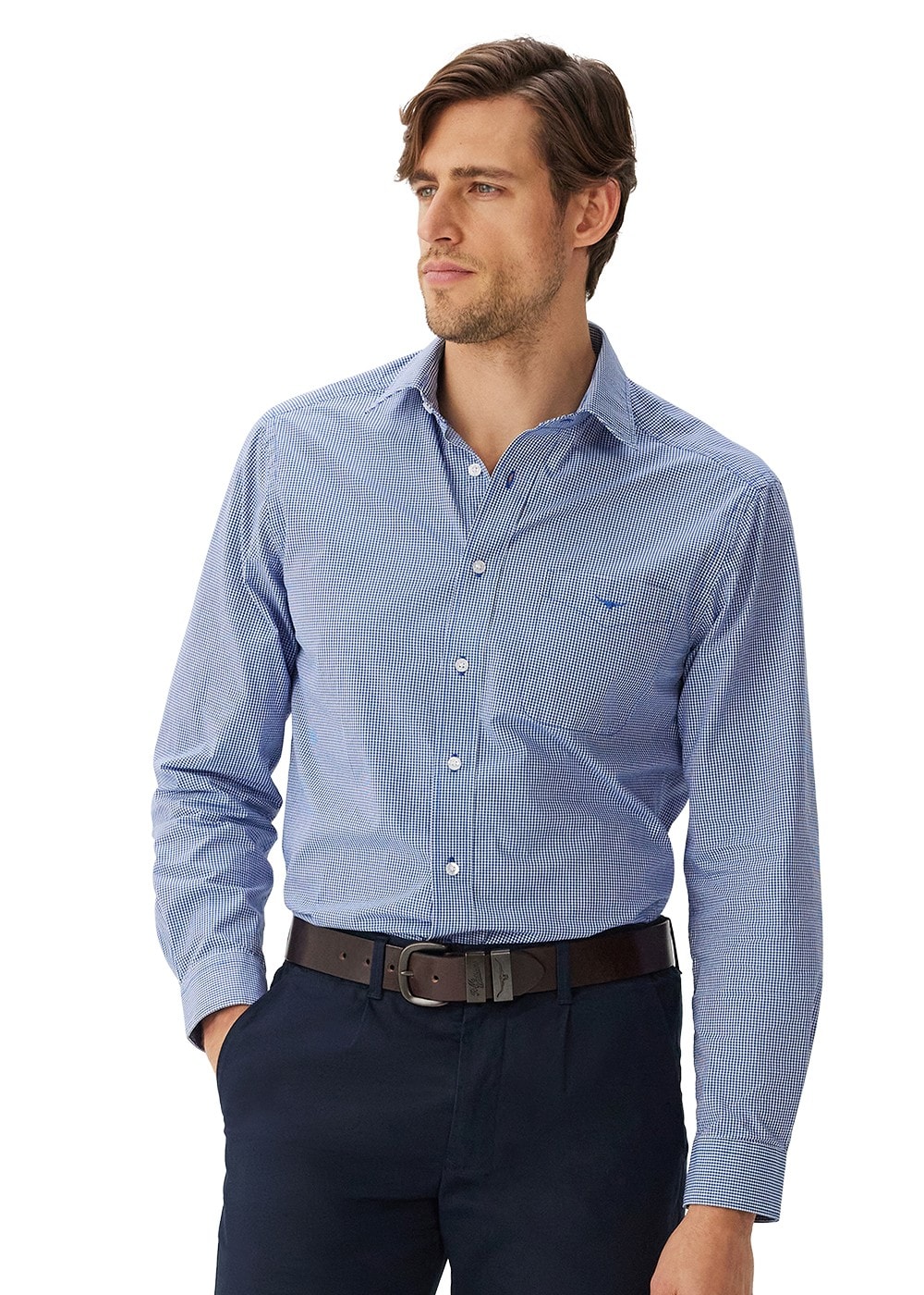 Classic Shirt - Blue Check - 1