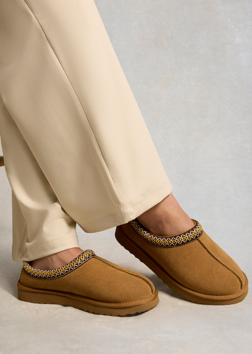 Ultra Low Shearling Mules