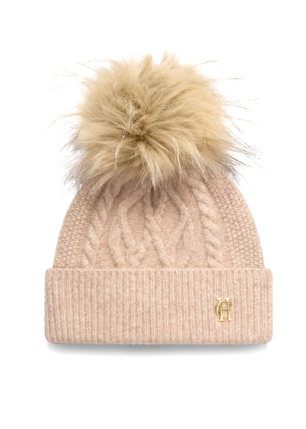 Sloane Cable Bobble Hat