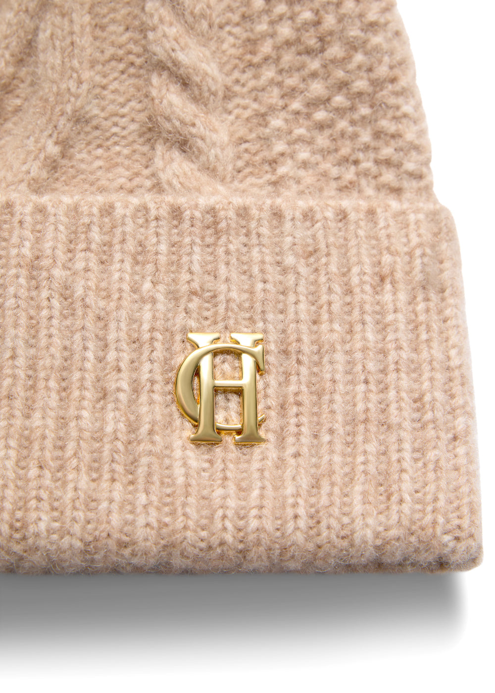 Sloane Cable Bobble Hat
