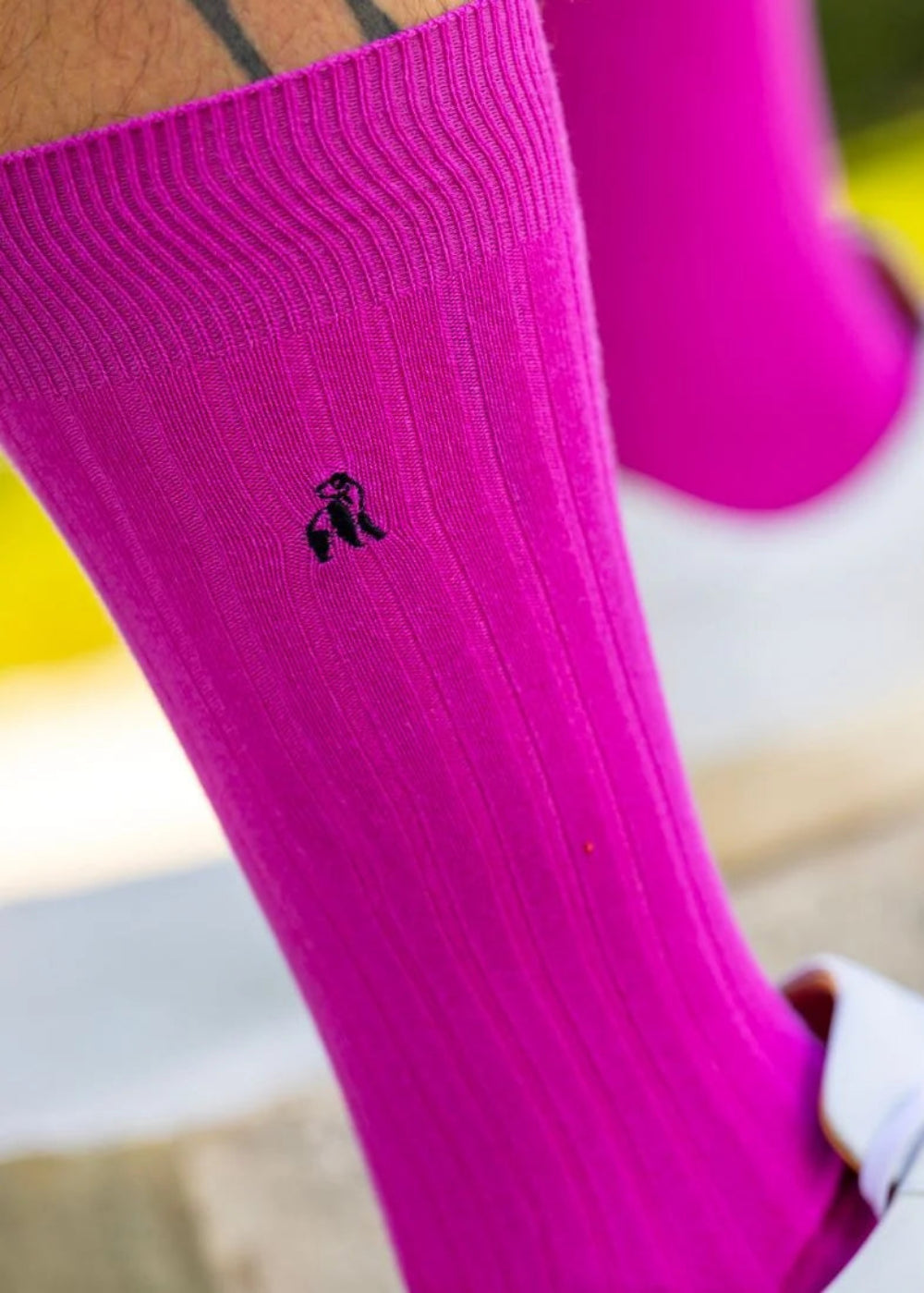 Rich Pink Bamboo Socks