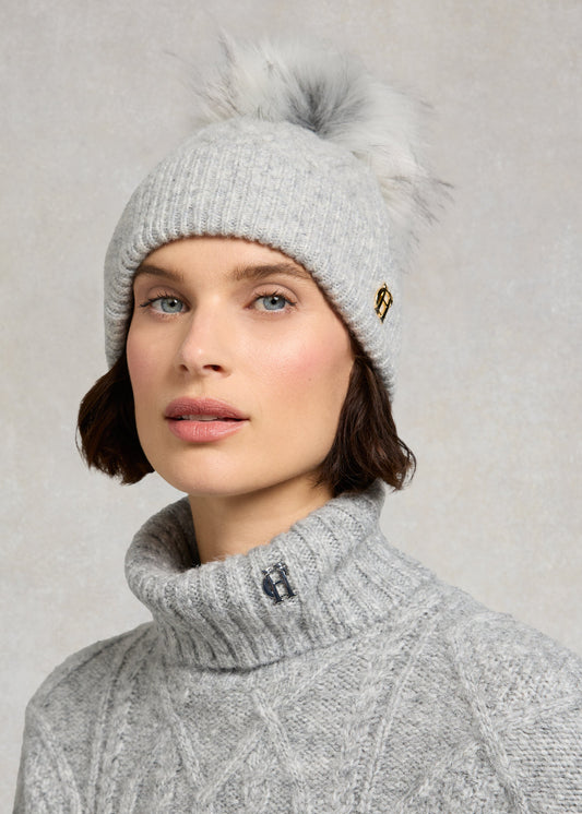 Sloane Cable Bobble Hat