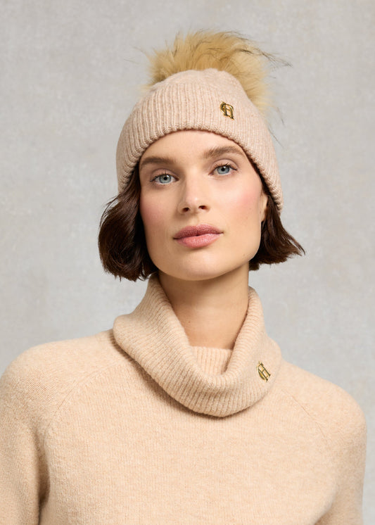 Sloane Cable Bobble Hat