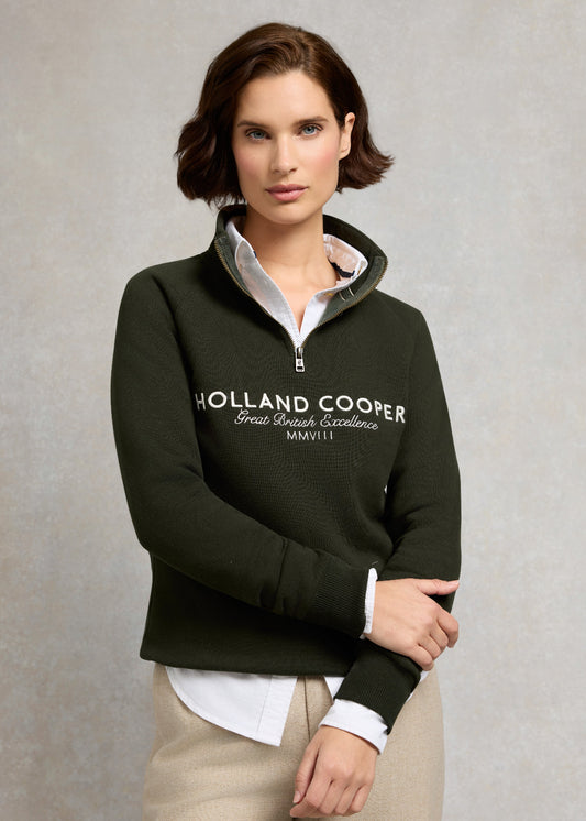 Sporting Goods Zip Henley