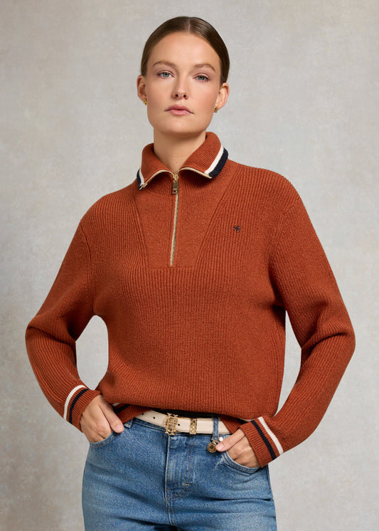 Jessica Quarter Zip Knit