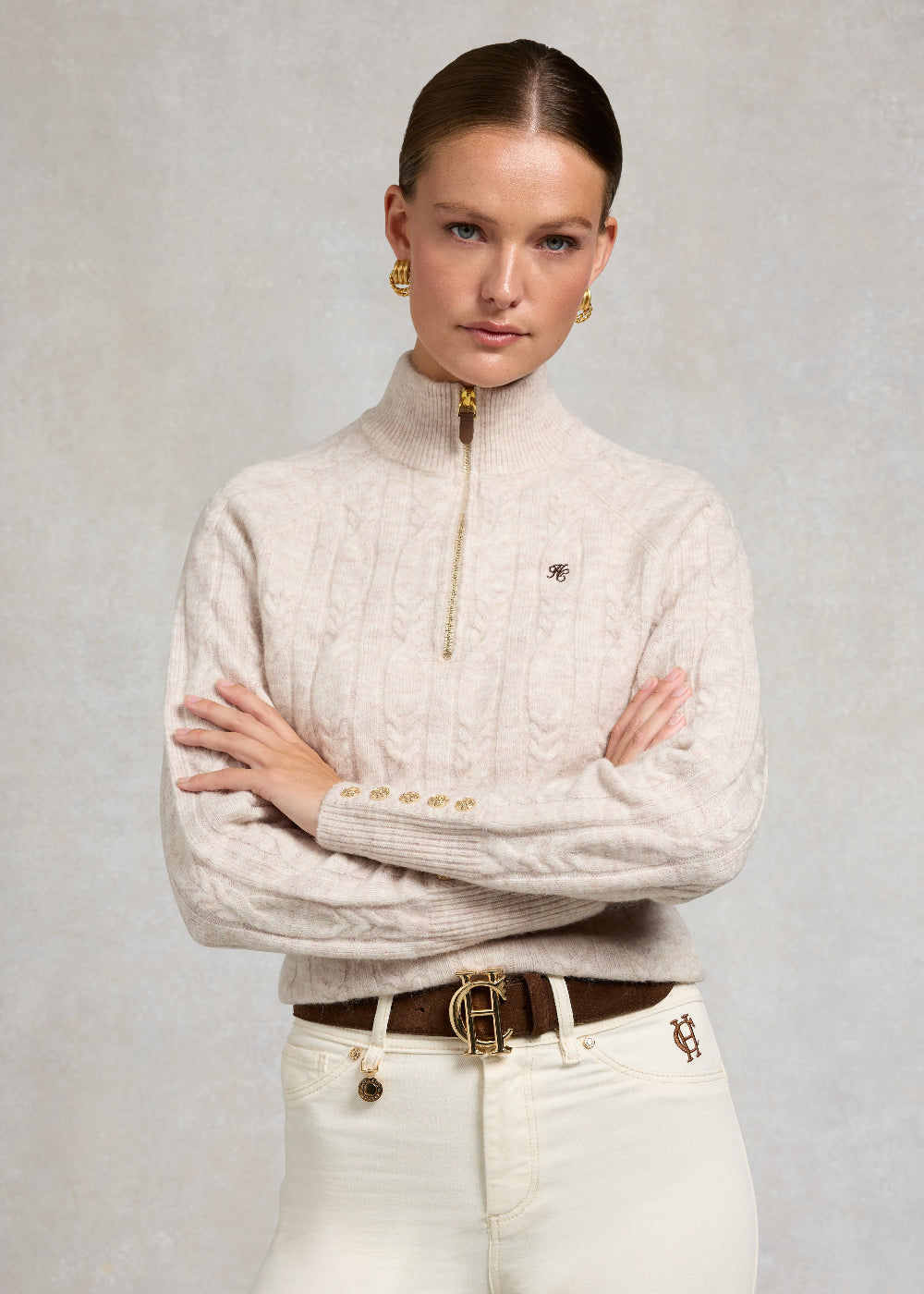 Bridget Quarter Zip Knit