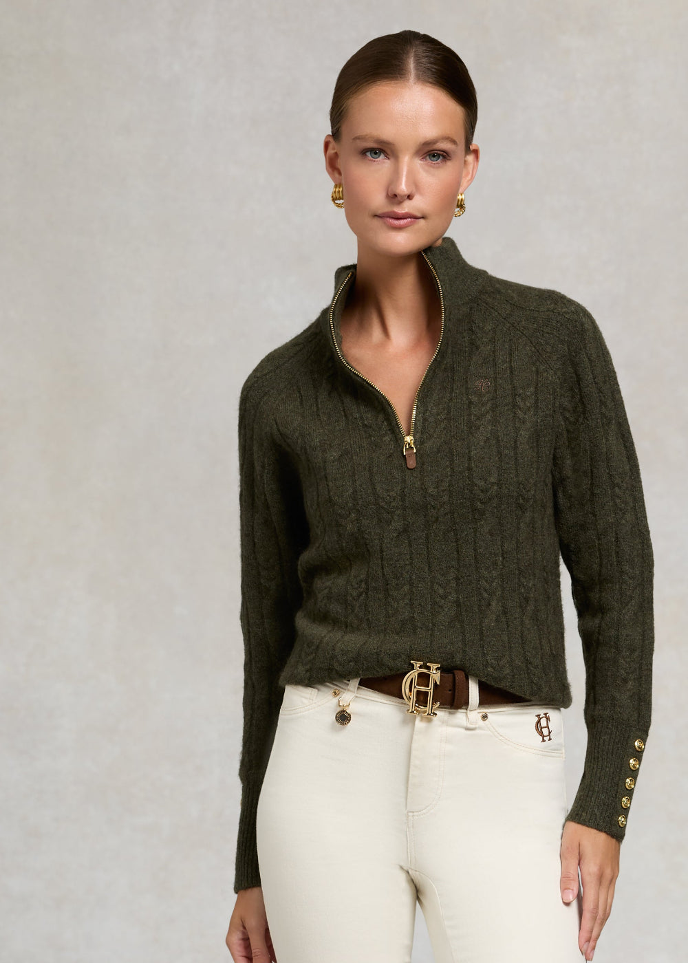 Bridget Quarter Zip Knit