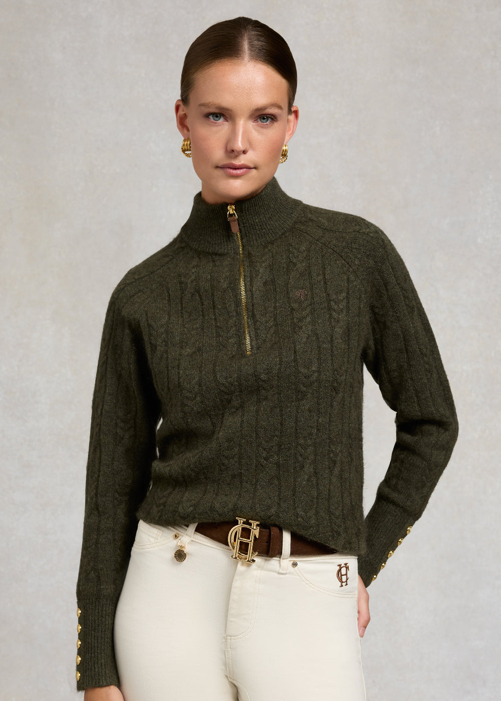 Bridget Quarter Zip Knit