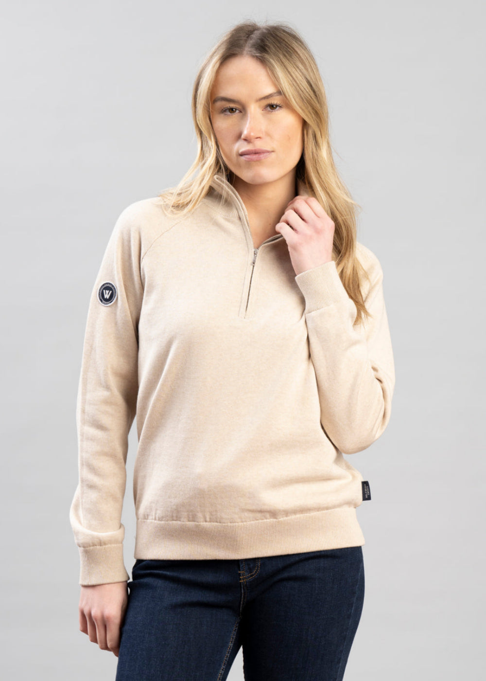 Laura T-Neck Windproof Sweater