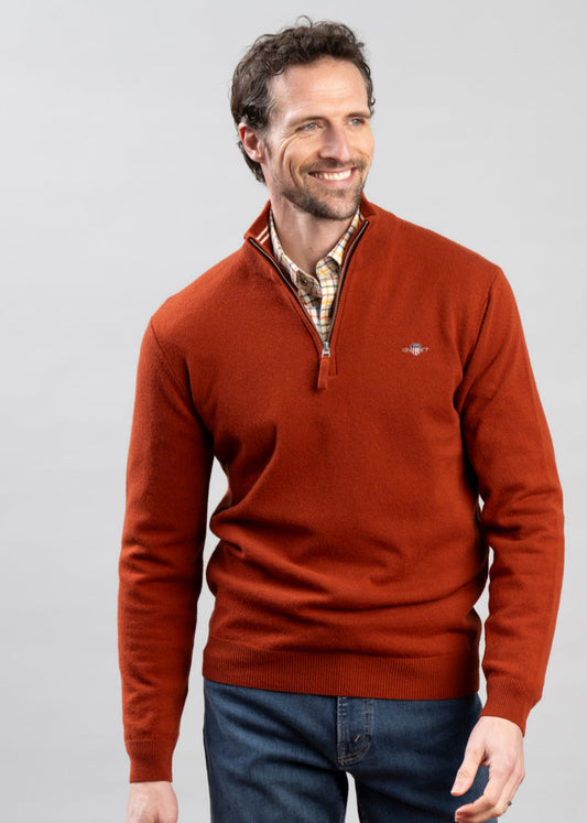 Superfine Lambswool Half Zip