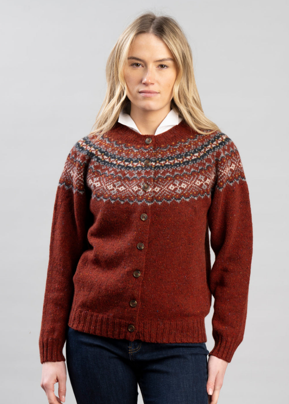 Sofie High Button Cardigan