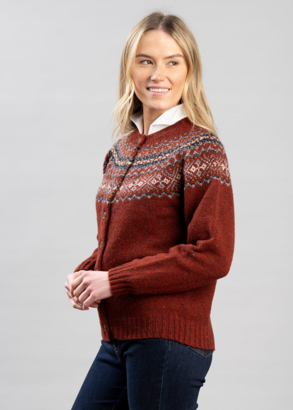 Sofie High Button Cardigan