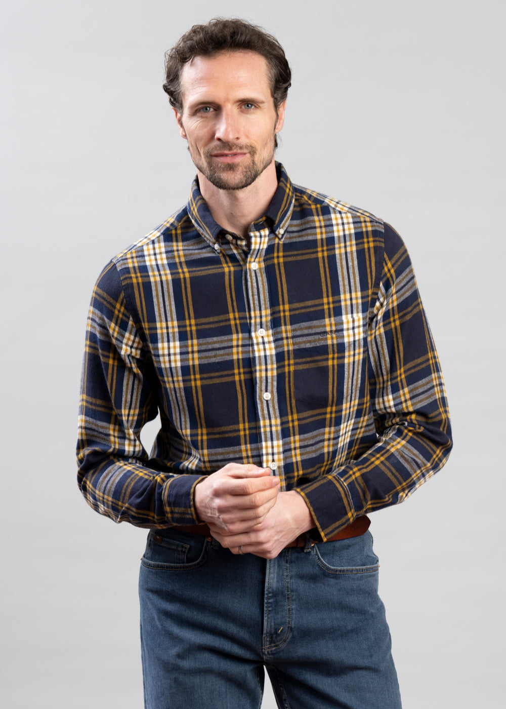 Regular Windblown Flannel Check Shirt