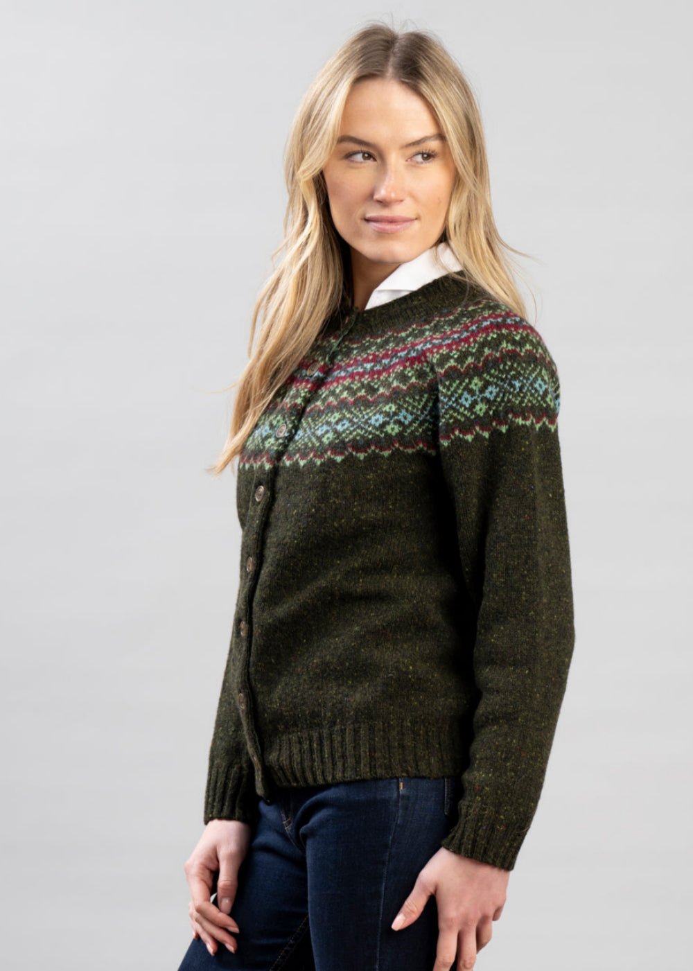 Sofie High Button Cardigan