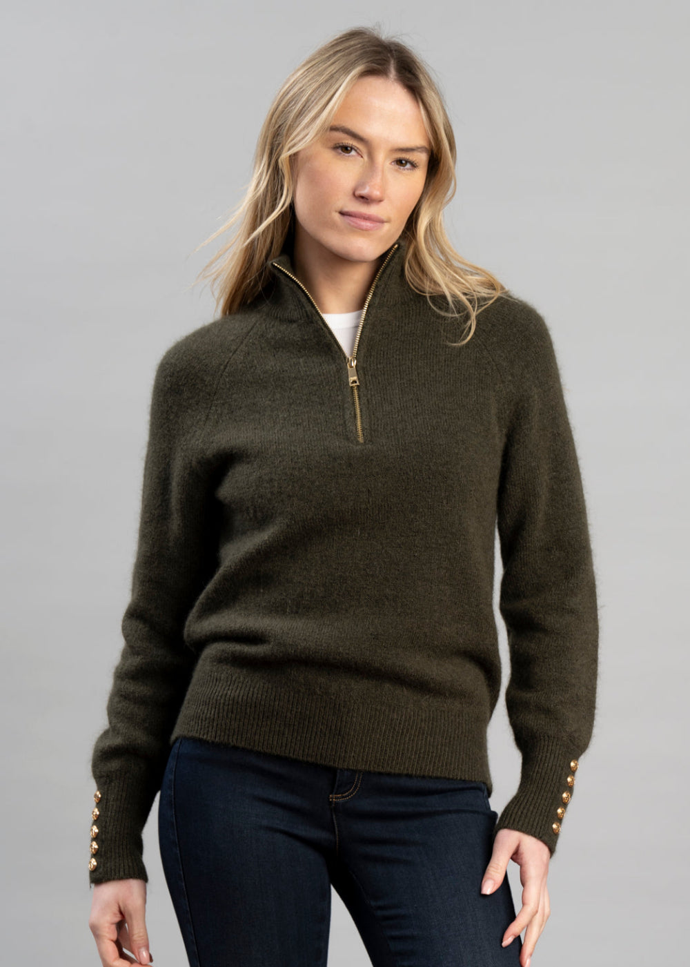 Tori Half Zip Knit