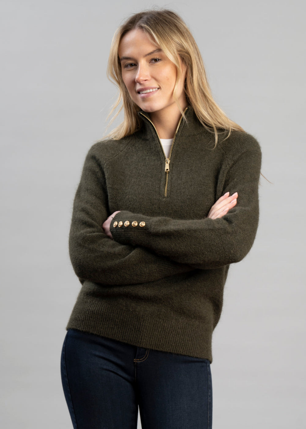 Tori Half Zip Knit