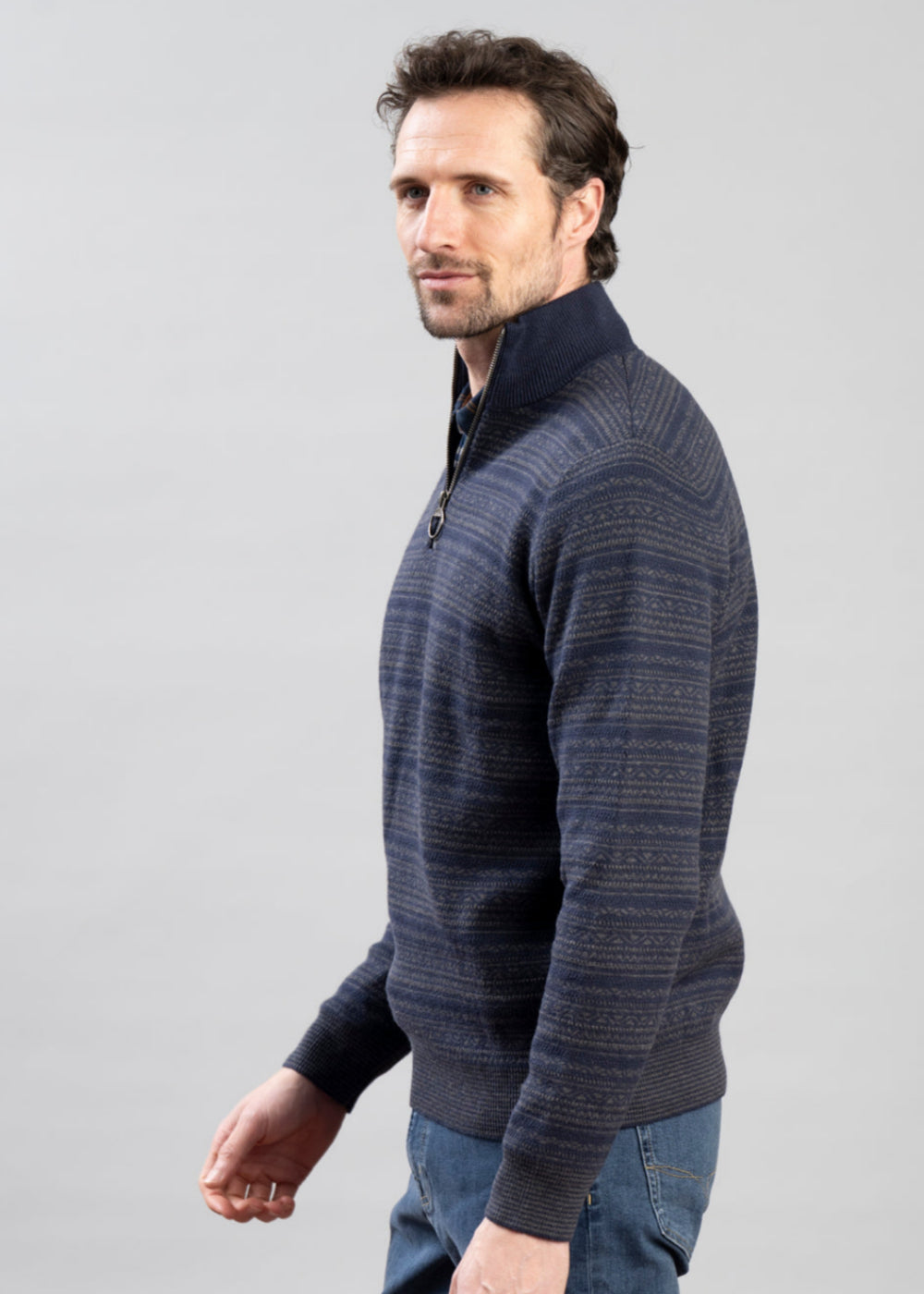 Dartfield Half Zip Knitted Jumper